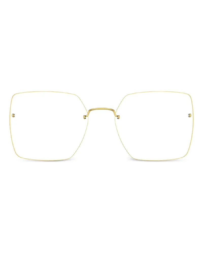 Lindberg Brille mit eckigem Gestell - Gold Gold