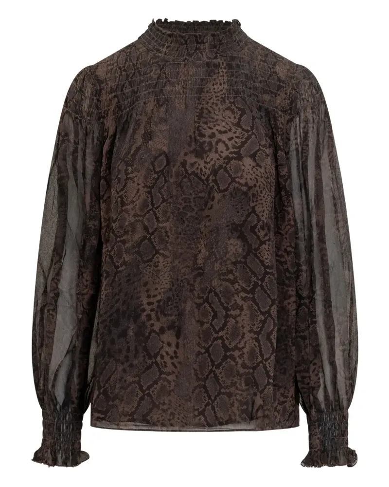 ba&sh Gesmoktes Shamy Top - Braun Braun