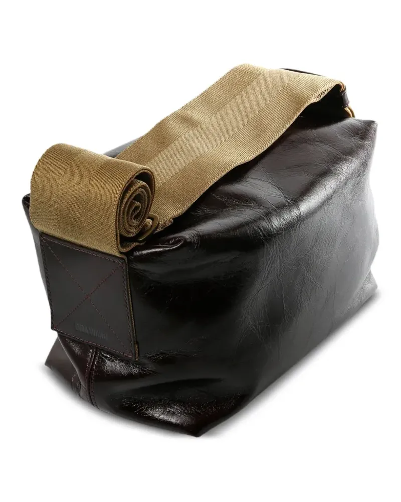 Uma Wang medium leather shoulder bag - Schwarz Schwarz