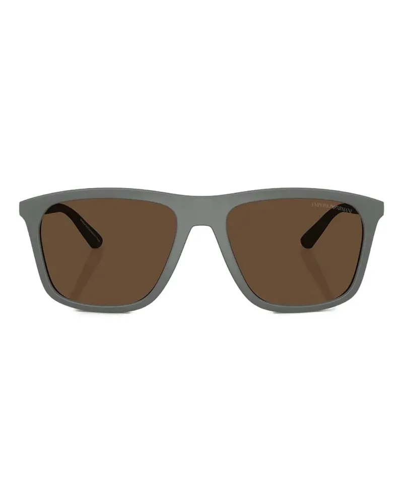 Emporio Armani Matte Sonnenbrille - Grau Grau