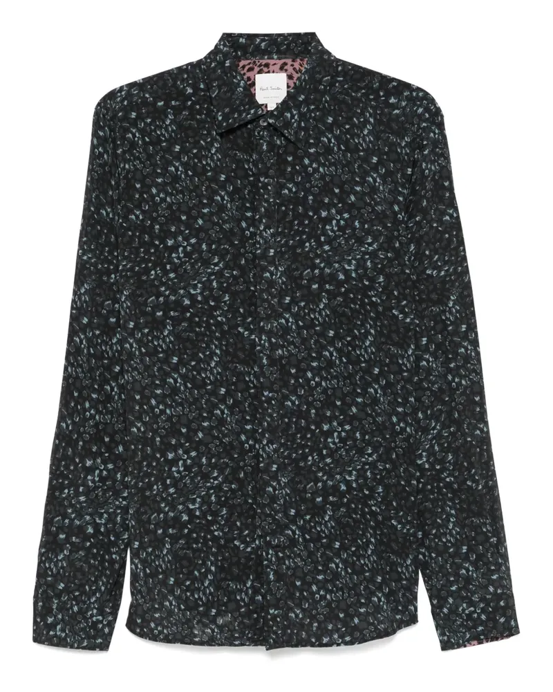 Paul Smith Hemd mit grafischem Print - Schwarz Schwarz
