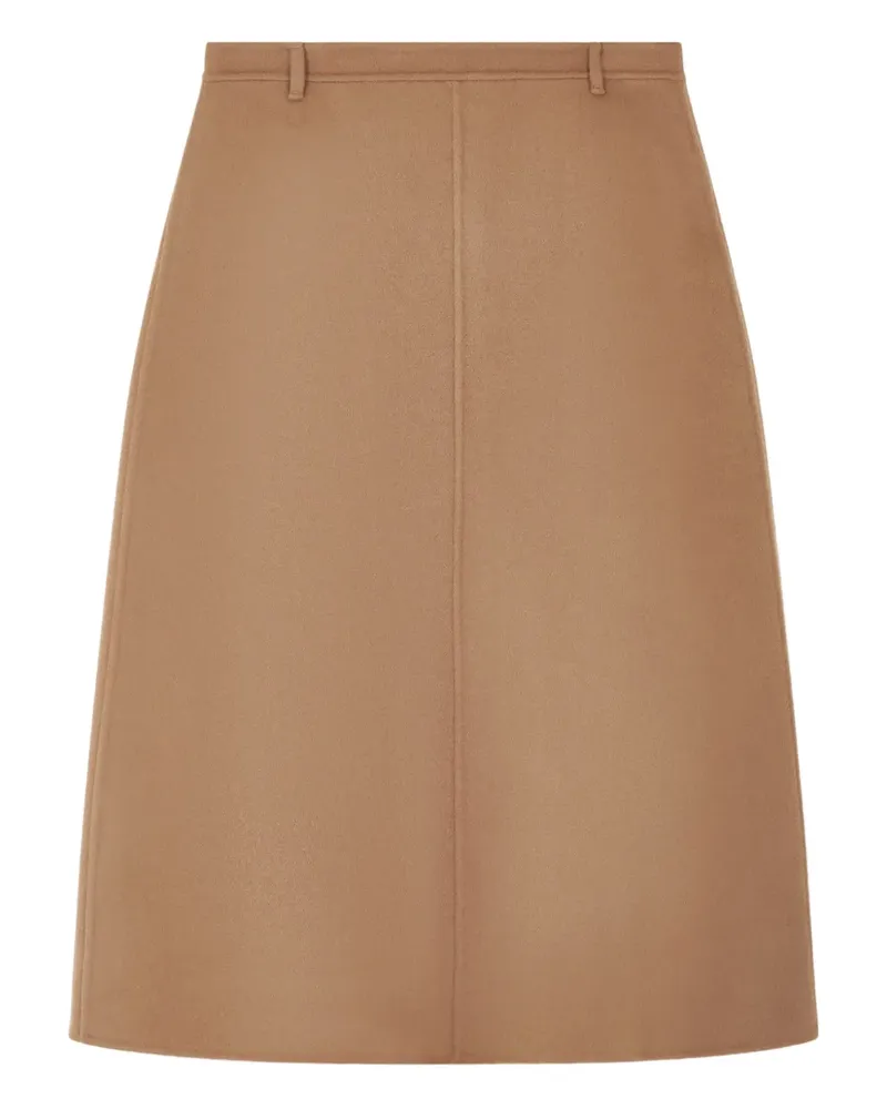 Max Mara virgin-wool midi skirt - Braun Braun