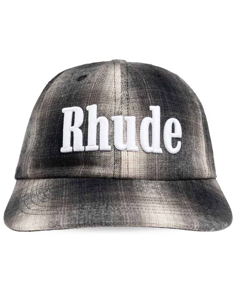 RHUDE Baseballkappe mit Logo-Stickerei - Grau Grau