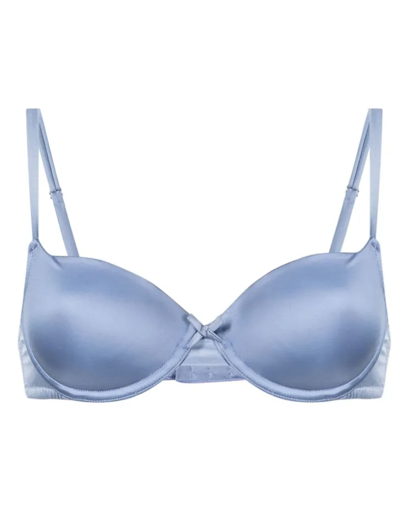 Fleur Du Mal Nahtloser Luxe Balconette-BH - Blau Blau