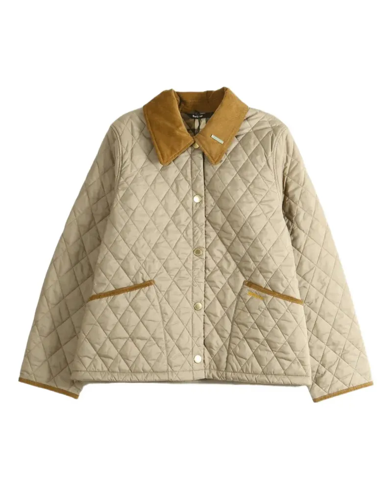 Barbour Icons quilted corduroy-collar jacket - Nude Nude
