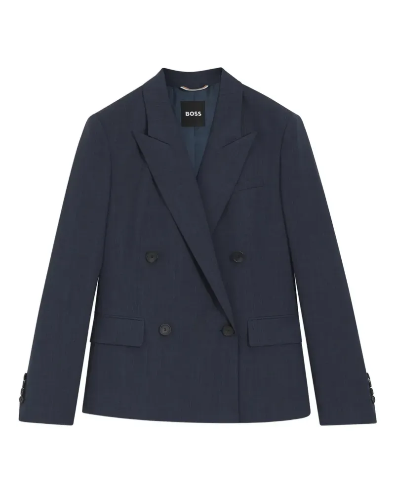 HUGO BOSS double-breasted pocket blazer - Blau Blau