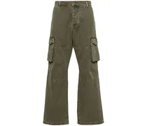 Cargohose mit geradem Bein - Grün