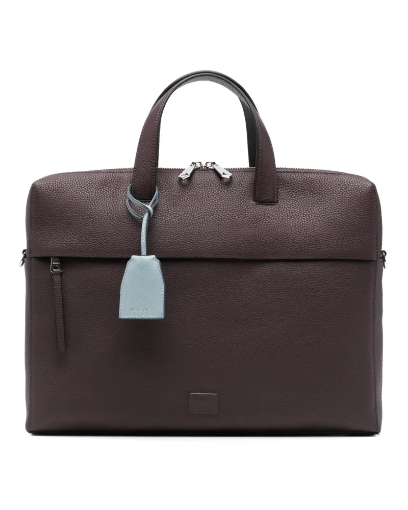 Paul Smith grained-leather briefcase - Braun Braun