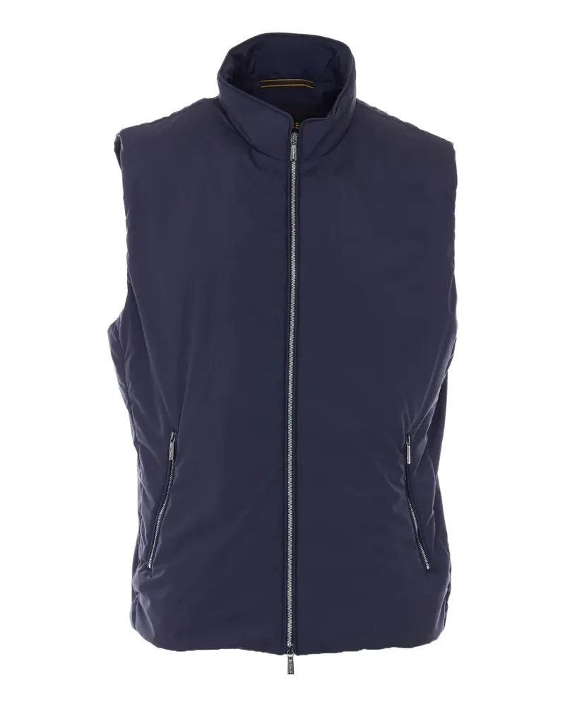 MOORER Weste mit Reißverschluss - Blau Blau