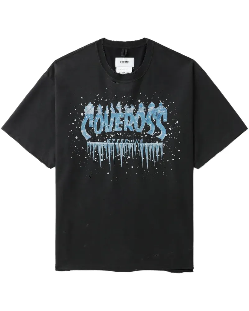 Doublet T-Shirt aus Baumwolle - Schwarz Schwarz