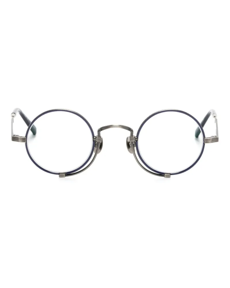 MATSUDA 10103H Brille mit rundem Gestell - Blau Blau