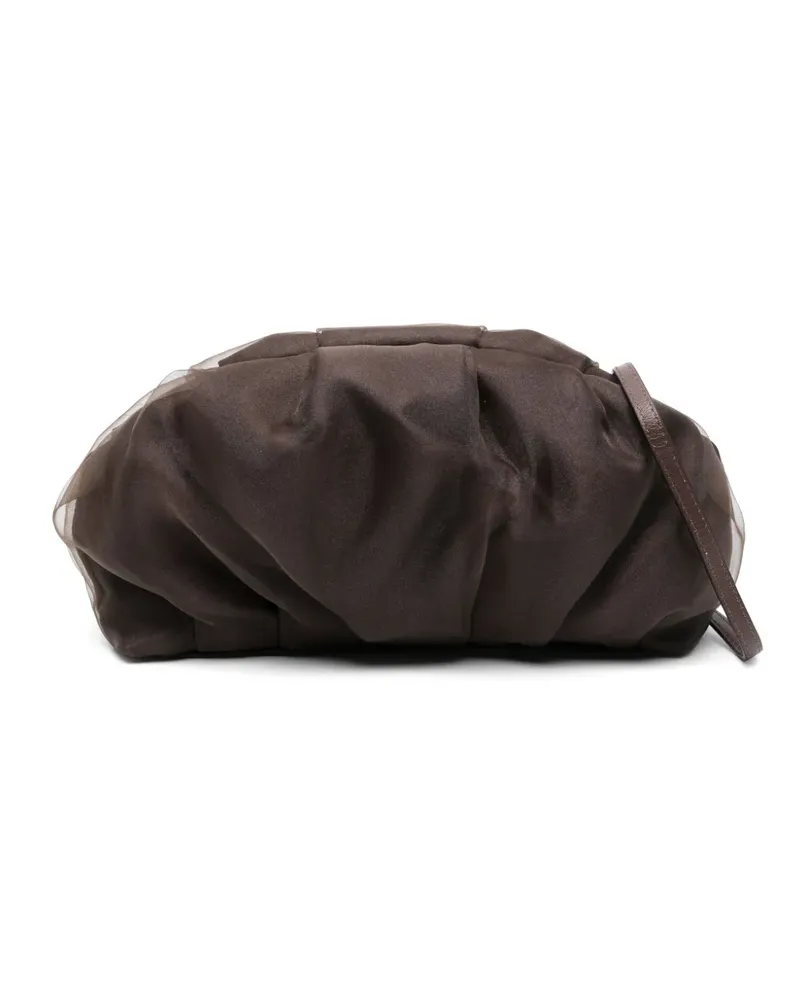 Peserico Organza-Clutch - Braun Braun