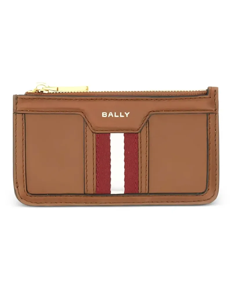 Bally Kartenetui mit Streifendetail - Braun Braun