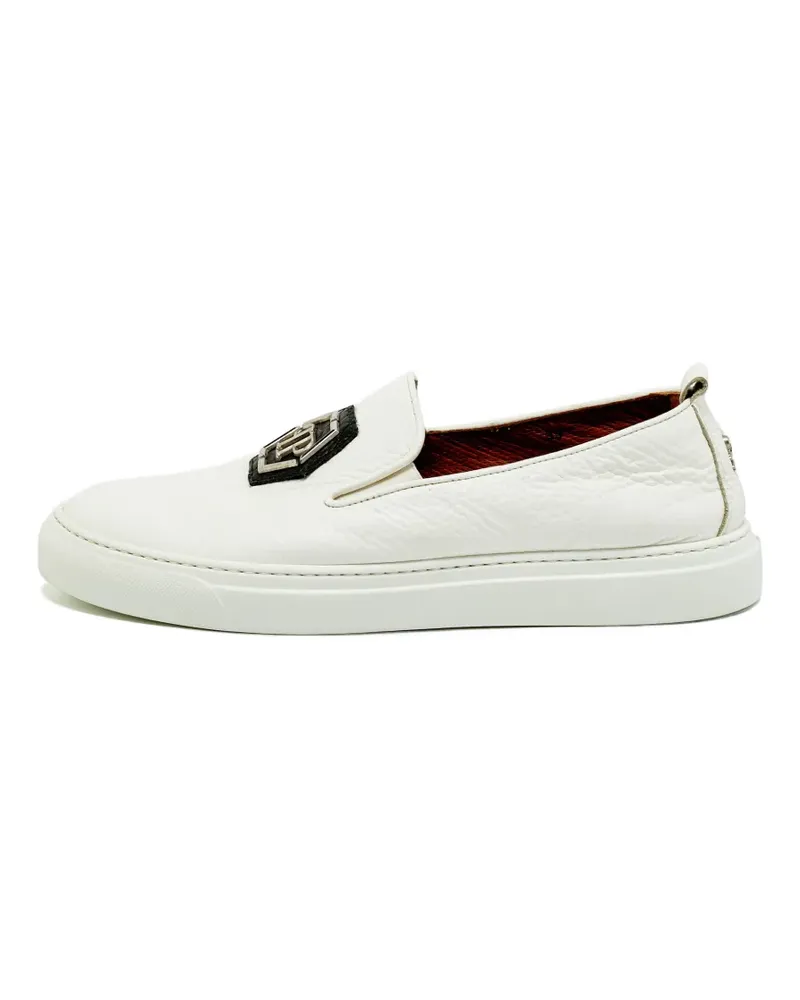 Philipp Plein Hexagon Slip-On-Sneakers - Weiß Weiß