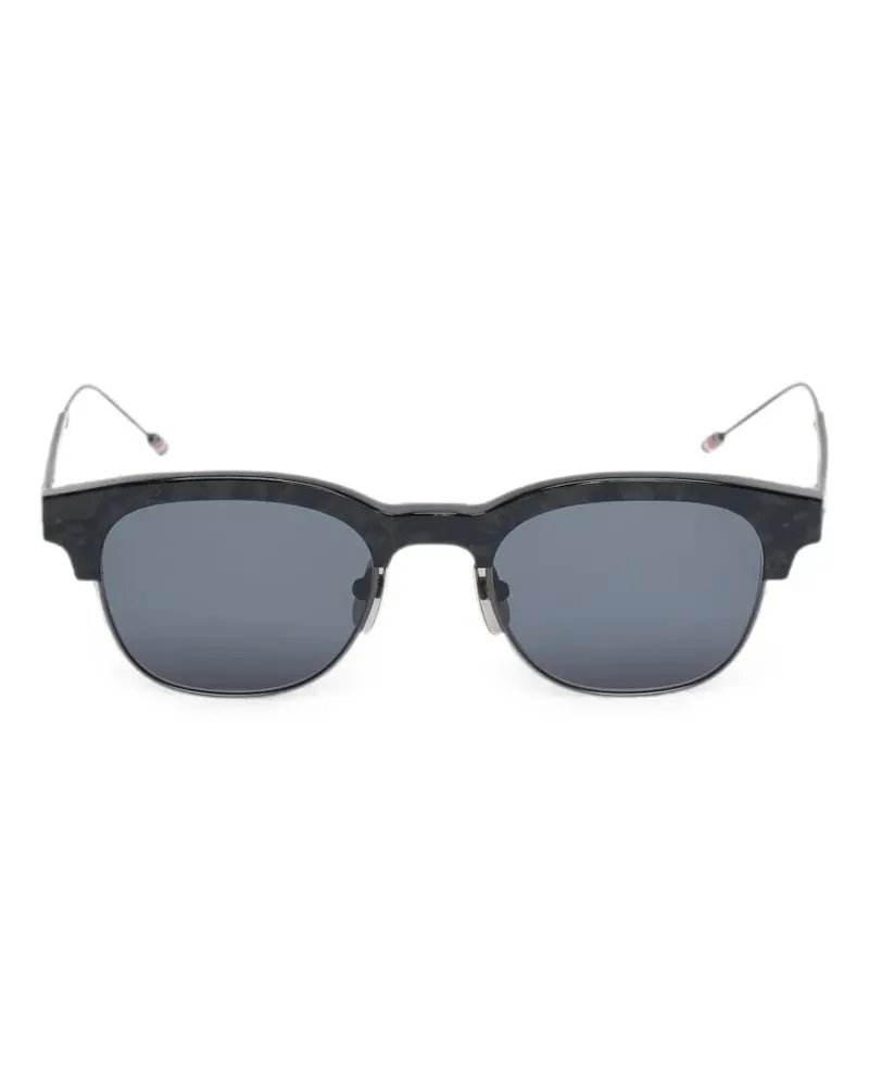 Thom Browne oval-frame sunglasses - Schwarz Schwarz