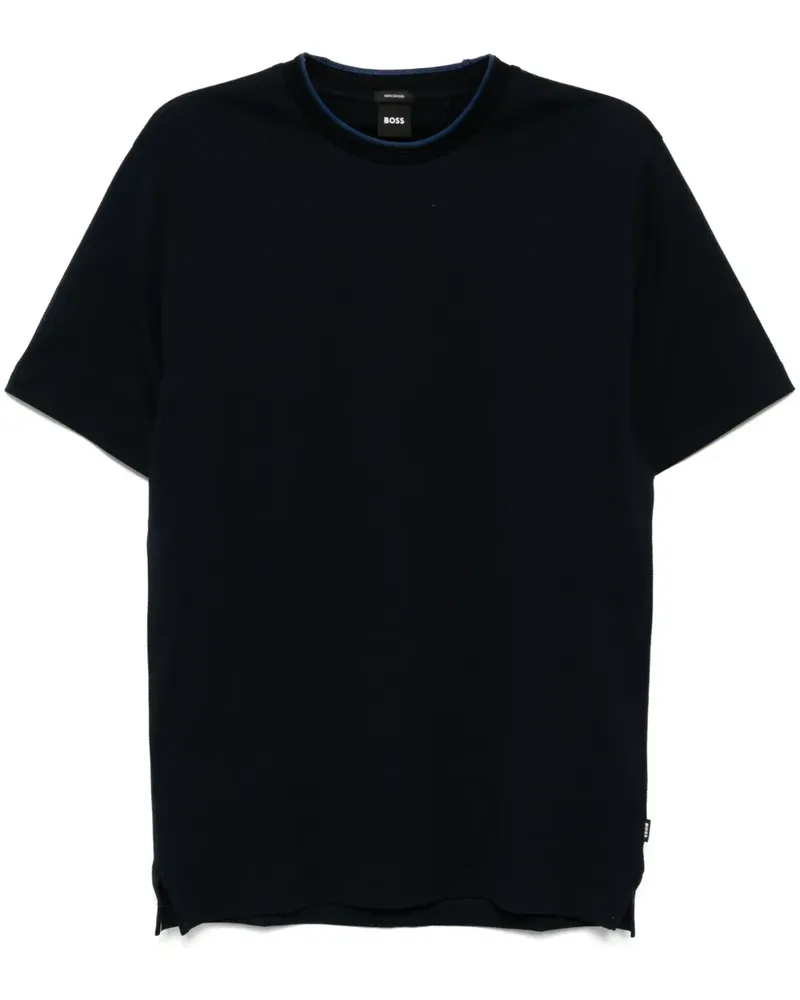 HUGO BOSS Mercerised T-Shirt - Blau Blau