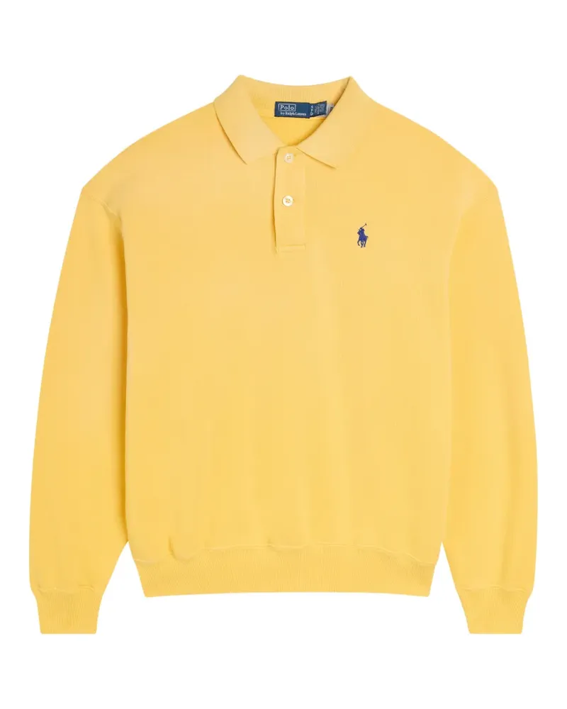 Ralph Lauren logo embroidered polo sweatshirt - Gelb Gelb