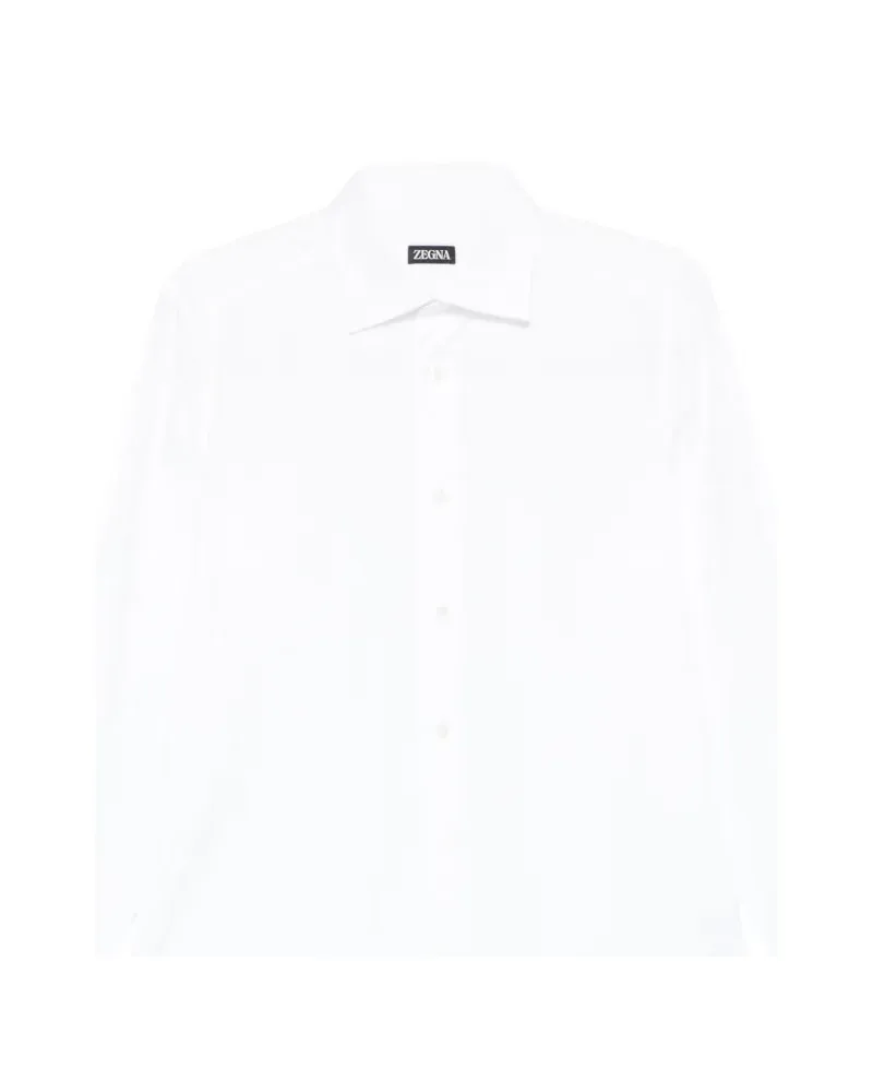 Ermenegildo Zegna Langärmeliges Hemd - Weiß Weiß