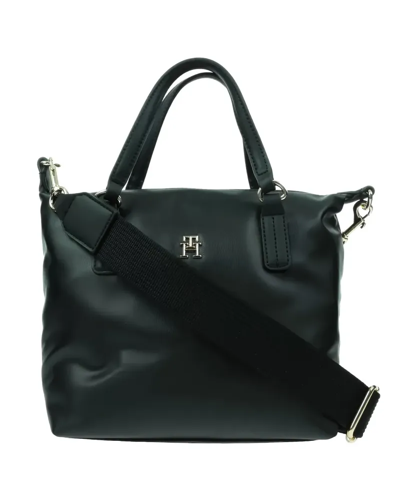 Tommy Hilfiger logo-plaque tote bag - Schwarz Schwarz