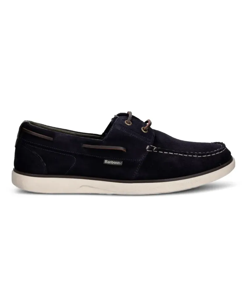Barbour Rothley suede boat shoes - Blau Blau