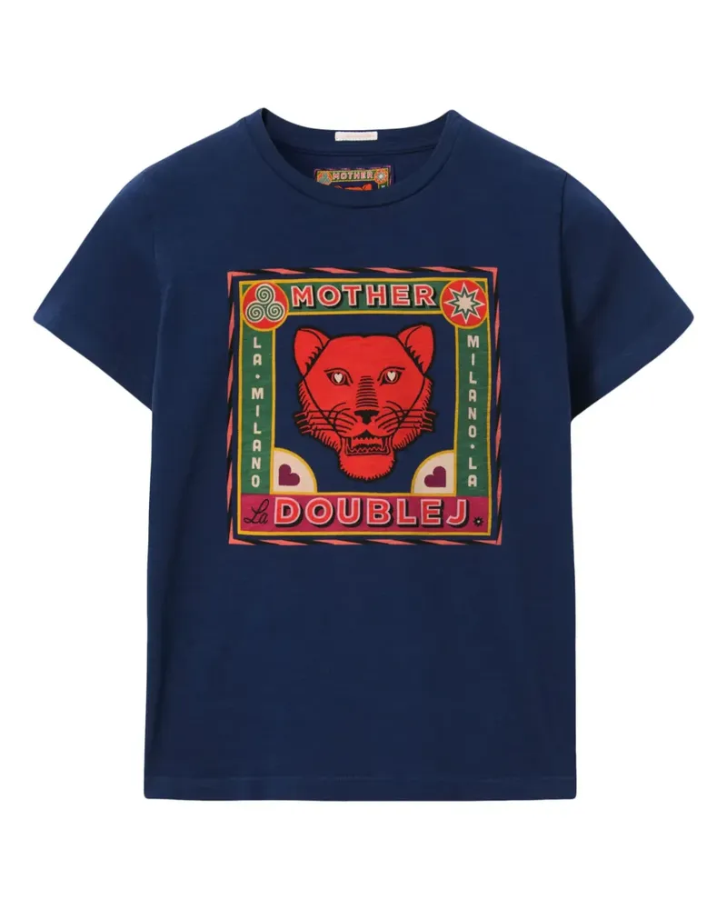 La DoubleJ x Mother The Sinful T-Shirt - Blau Blau