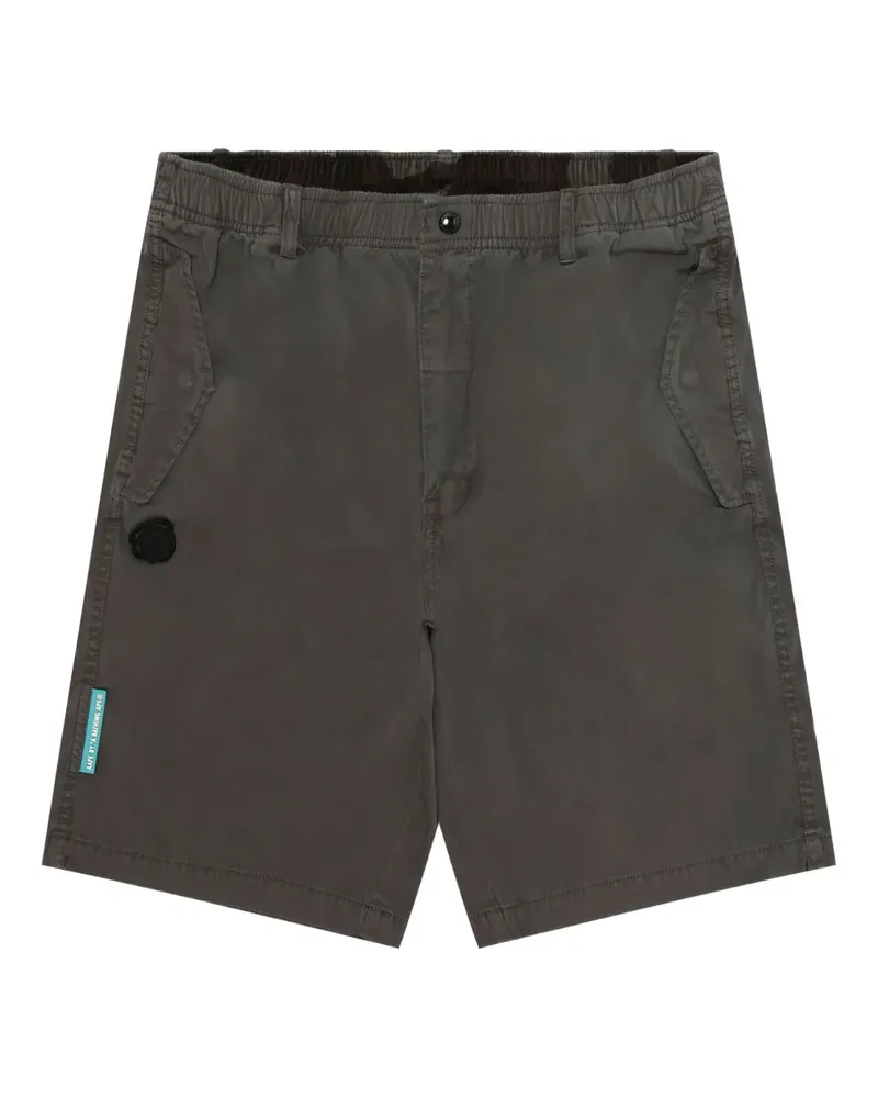 BAPE Shorts mit Logo-Patch - Grau Grau