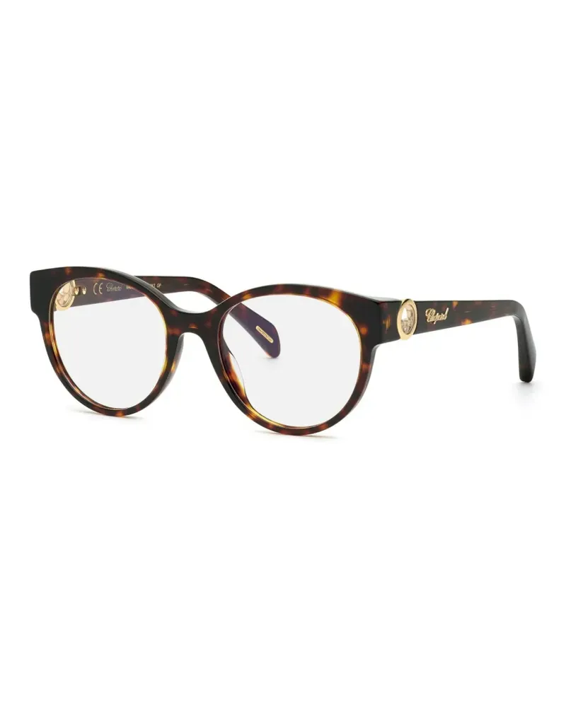 Chopard Ovale Brille in Schildpattoptik - Braun Braun