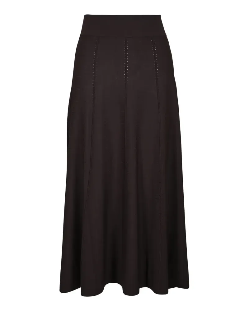 TWP perforated panelled maxi skirt - Braun Braun