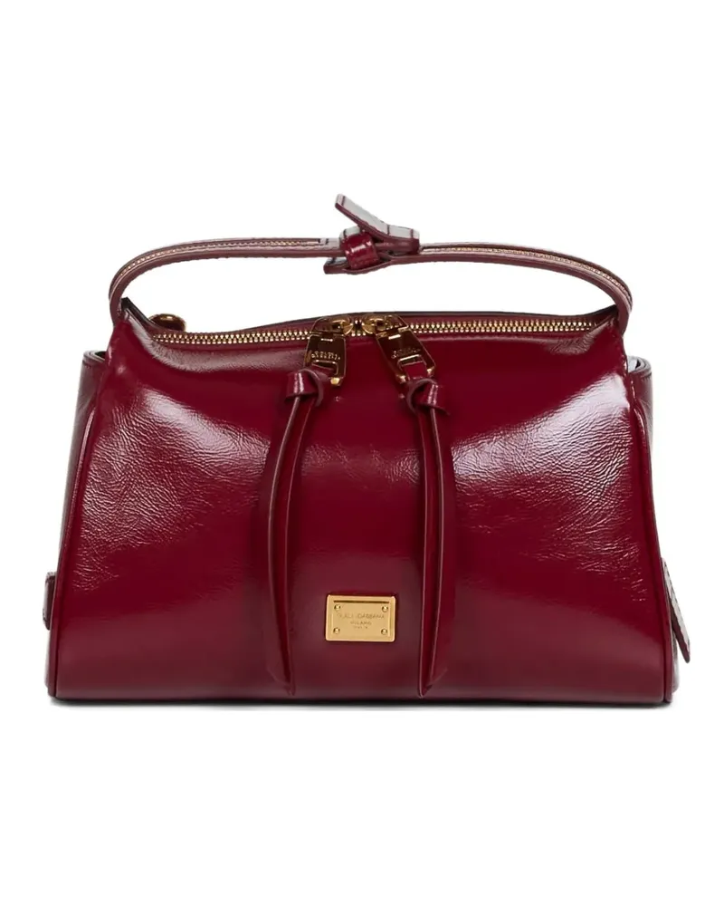 Dolce & Gabbana knotted leather zipped tote bag - Rot Rot