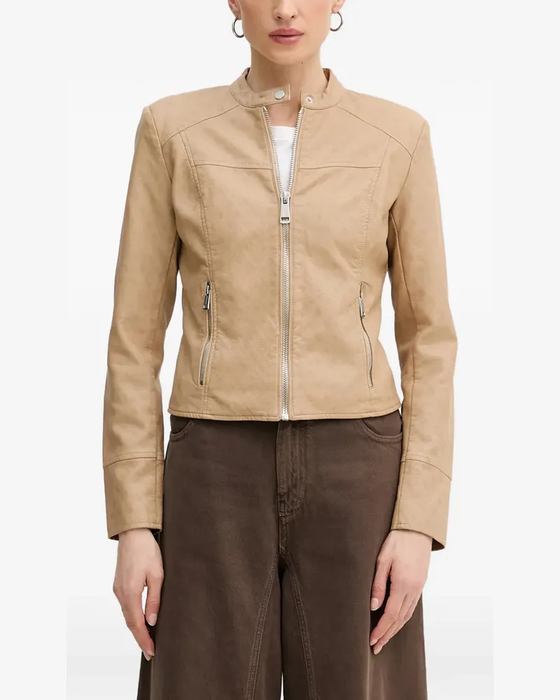 Guess Jacke mit Monogramm-Print - Nude Nude