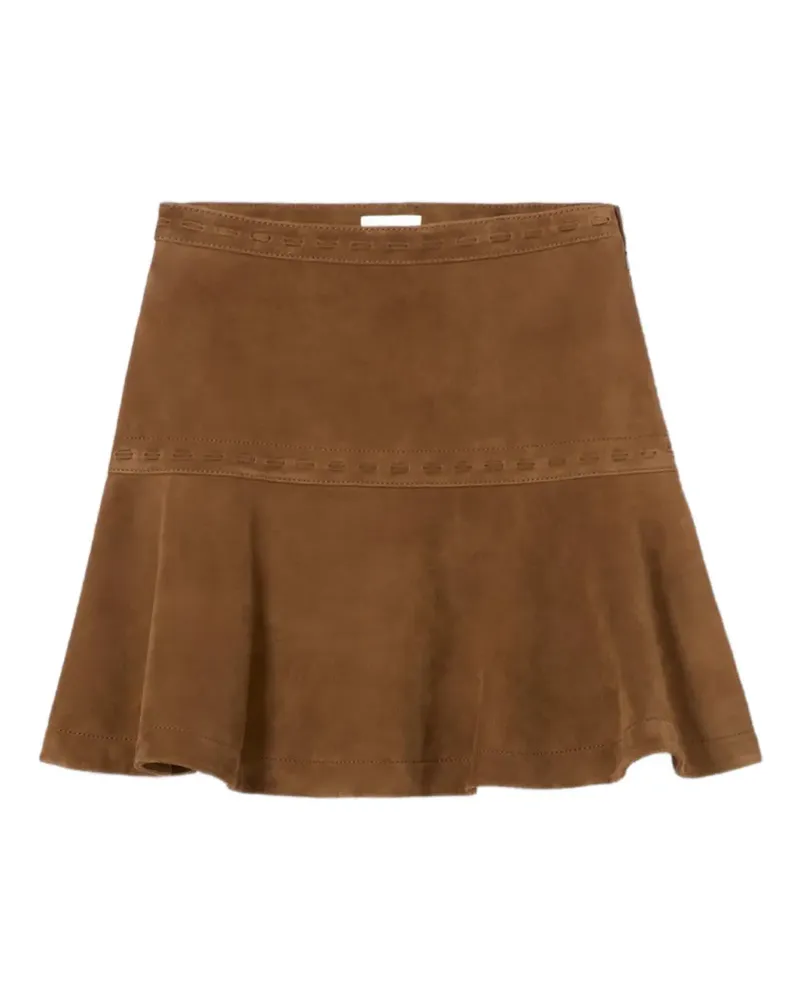 Claudie Pierlot suede wrap skirt - Braun Braun