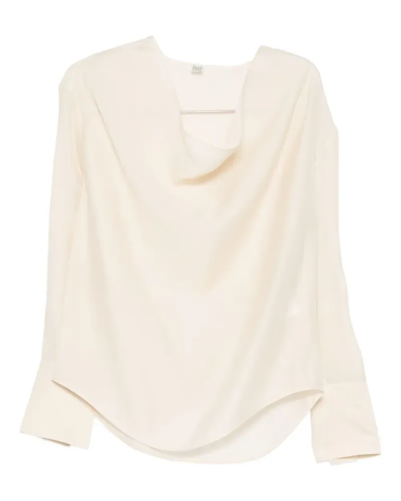 Totême cowl-neck blouse - Nude Nude