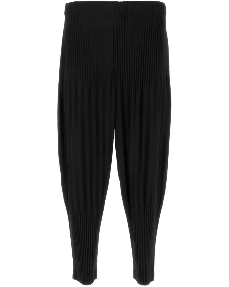 Issey Miyake Plissierte Hose - Schwarz Schwarz