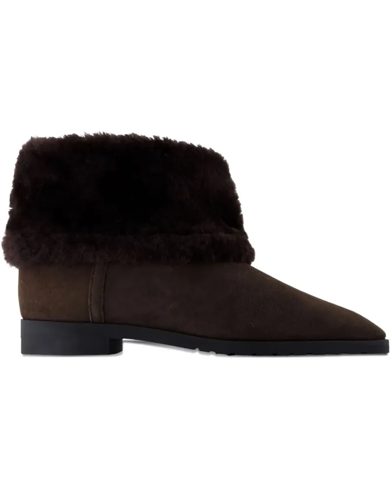 Totême fold down ankle boots - Braun Braun