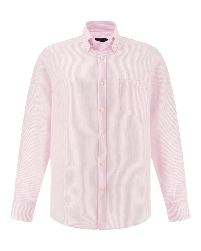 Paul & Shark striped linen shirt - Rosa Rosa