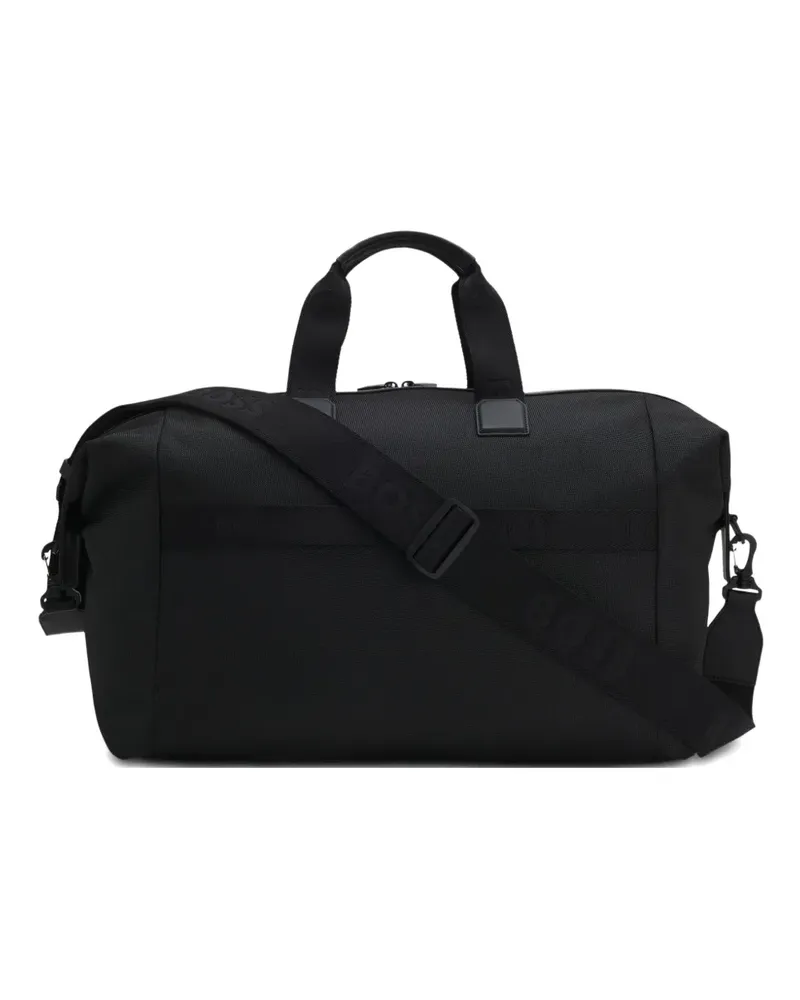 HUGO BOSS Reisetasche mit Logo-Schild - Schwarz Schwarz