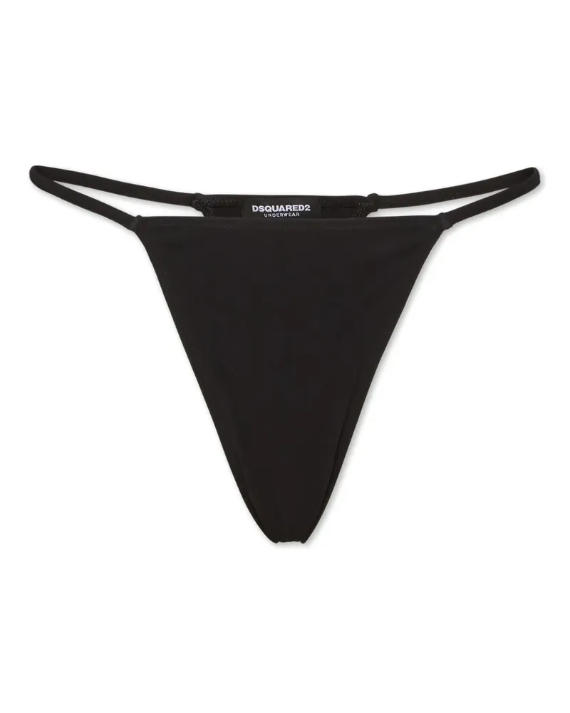 Dsquared2 Icon Tanga - Schwarz Schwarz