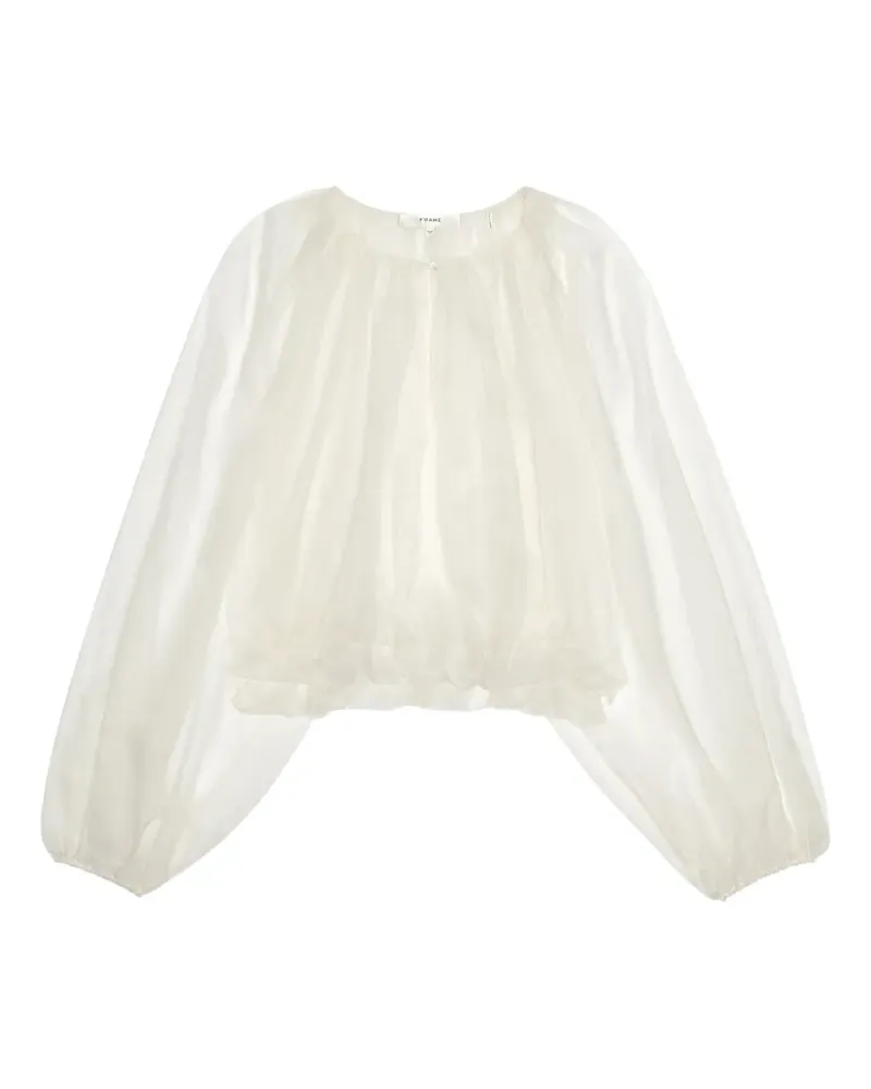 Frame Denim balloon-sleeve blouse - Nude Nude