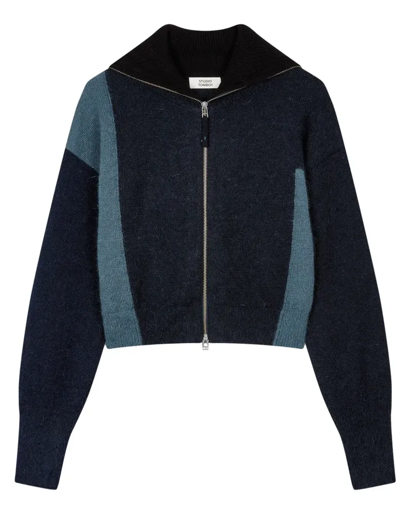 STUDIO TOMBOY Cardigan mit Reißverschluss - Blau Blau