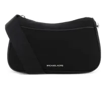 logo-appliqué crossbody bag - Schwarz