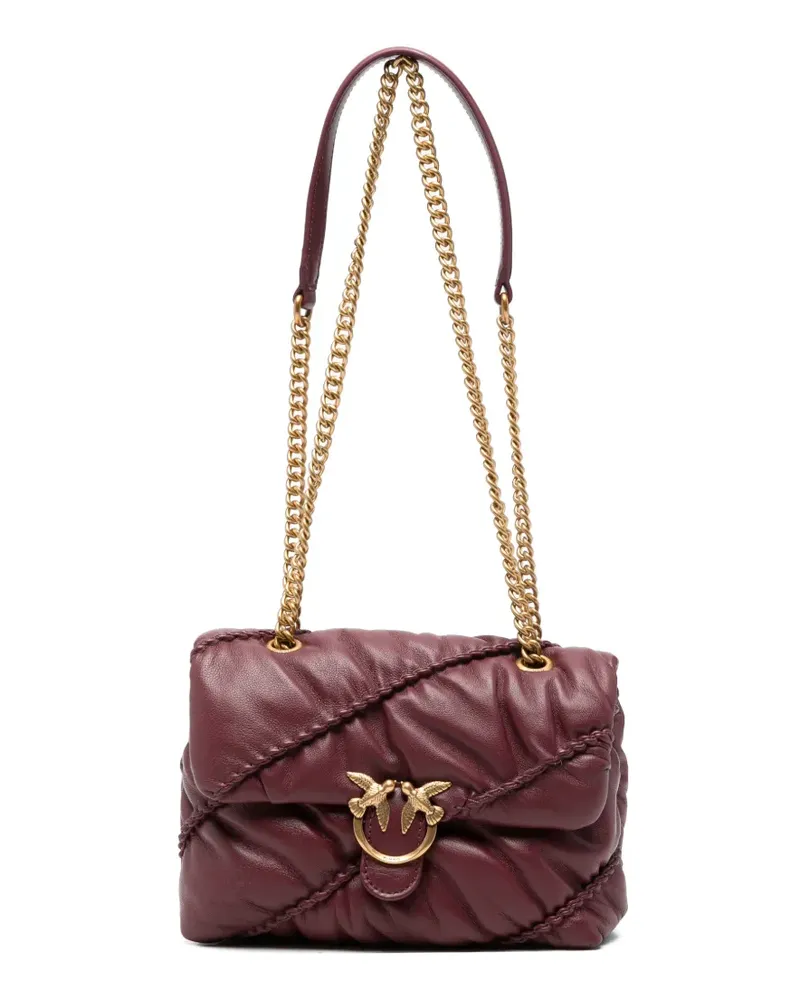 Pinko Gesteppte Love Birds Schultertasche - Rot Rot
