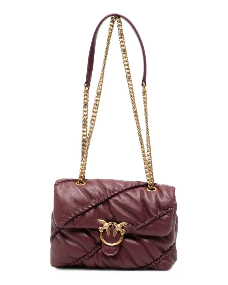Pinko Gesteppte Love Birds Schultertasche - Rot Rot