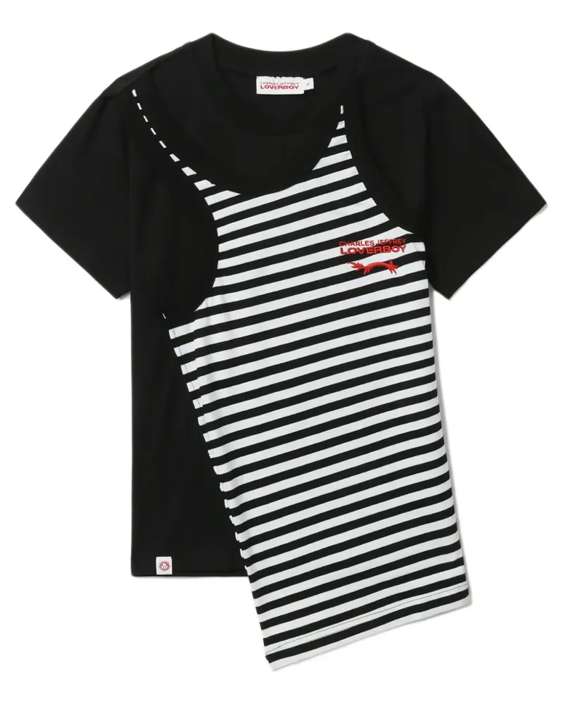 Charles Jeffrey Loverboy T-Shirt mit Logo-Print - Schwarz Schwarz