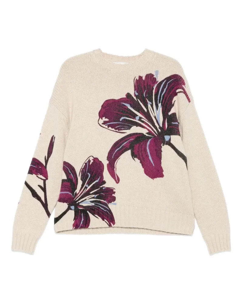 Eric Bompard Pullover mit Blumen-Print - Nude Nude