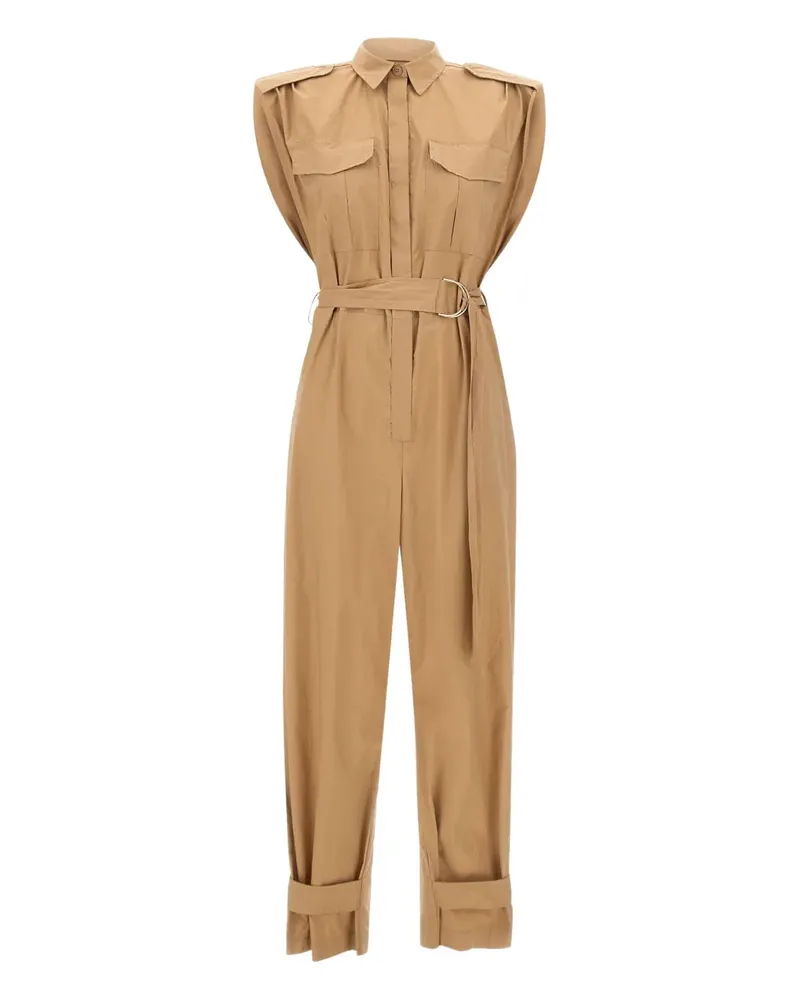 Kaos Jumpsuit mit Gürtel - Braun Braun