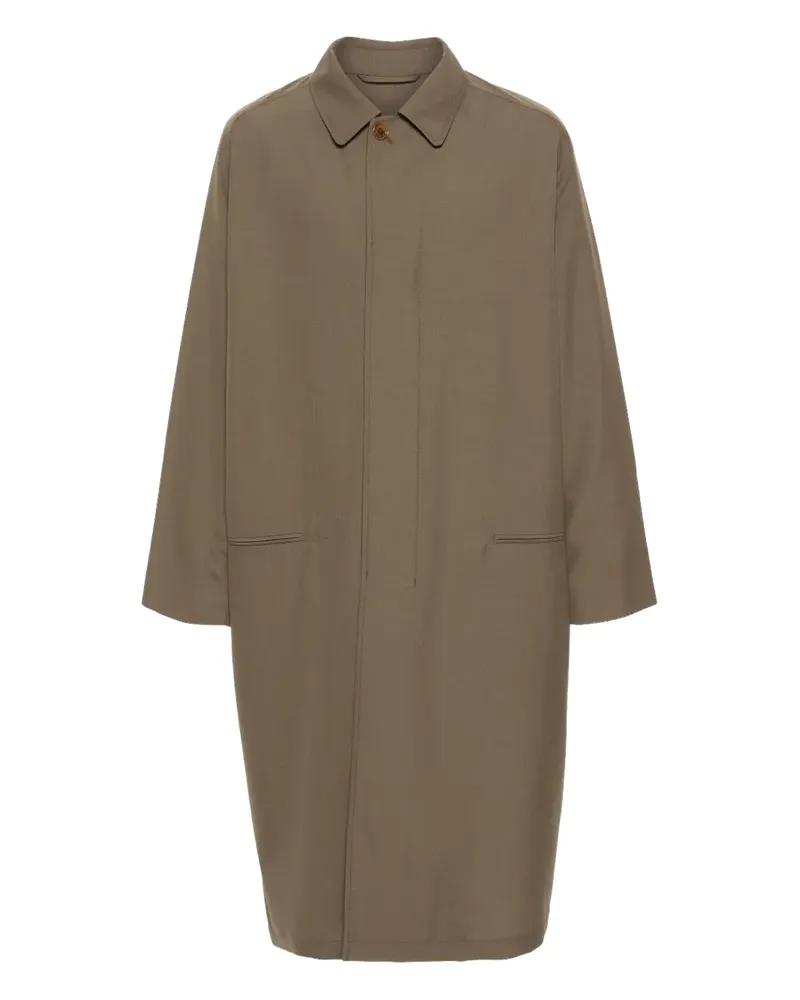 Christophe Lemaire Melierte Jacke mit Spreizkragen - Braun Braun