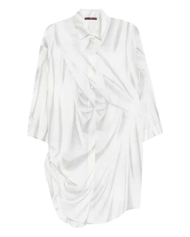 HIGH Drapiertes Hemd mit Knöpfen - Weiß Weiß