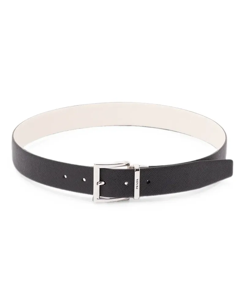 Prada reversible leather belt - Schwarz Schwarz