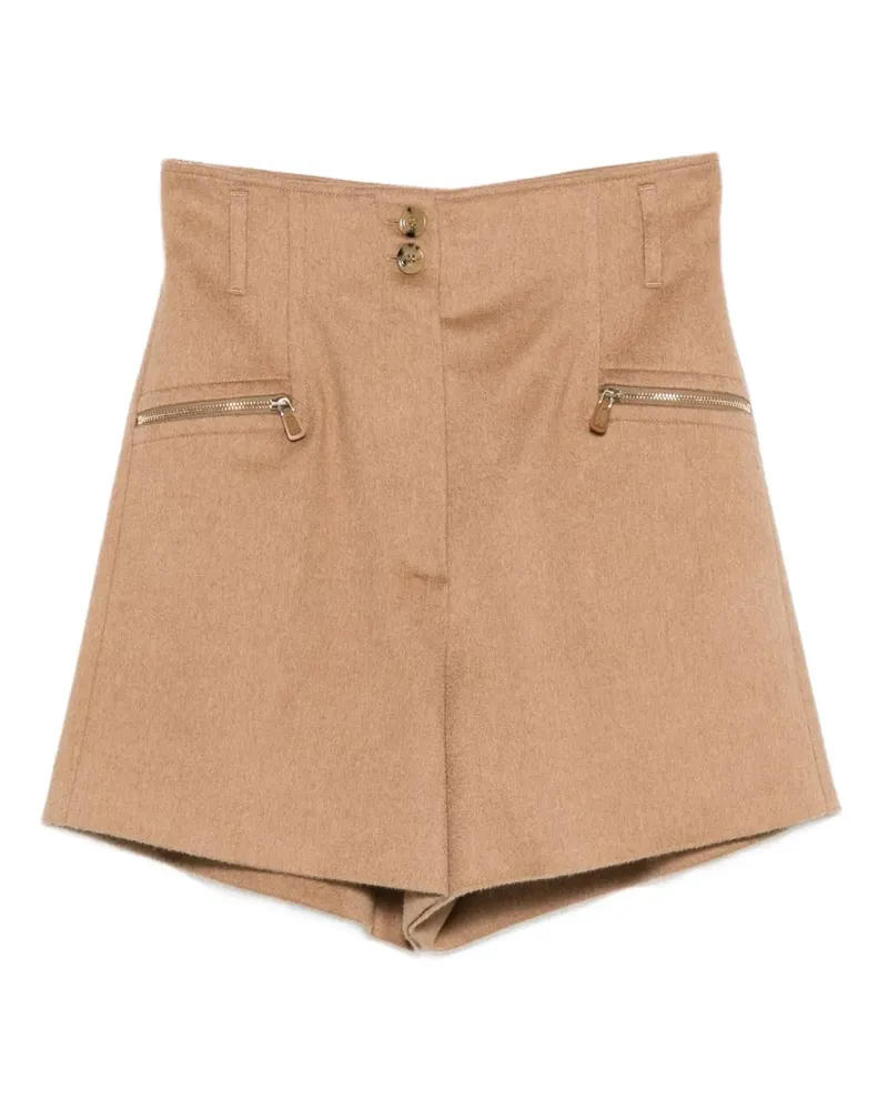 Max Mara Shorts mit Reißverschlusstaschen - Nude Nude