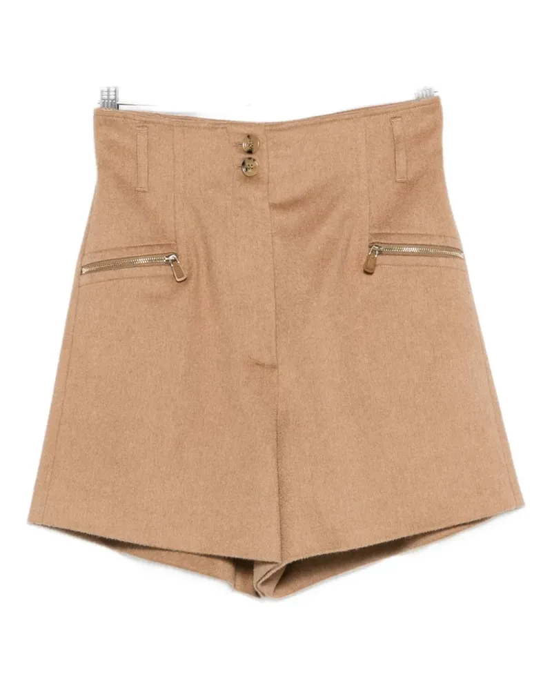 Max Mara Shorts mit Reißverschlusstaschen - Nude Nude